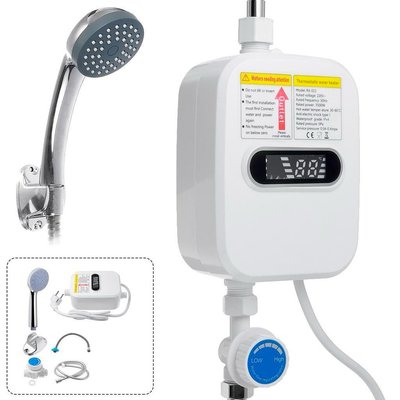 Термостатичний водонагрівач RX-021 з душем та LCD екраном 3500W 60°C 919 фото
