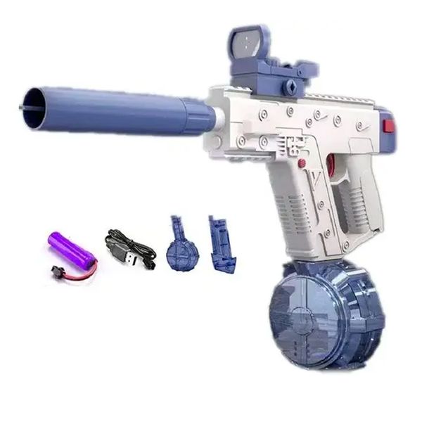 Водяной пистолет Electric Water Space Gun Blue с автоматической закачкой воды 968 фото