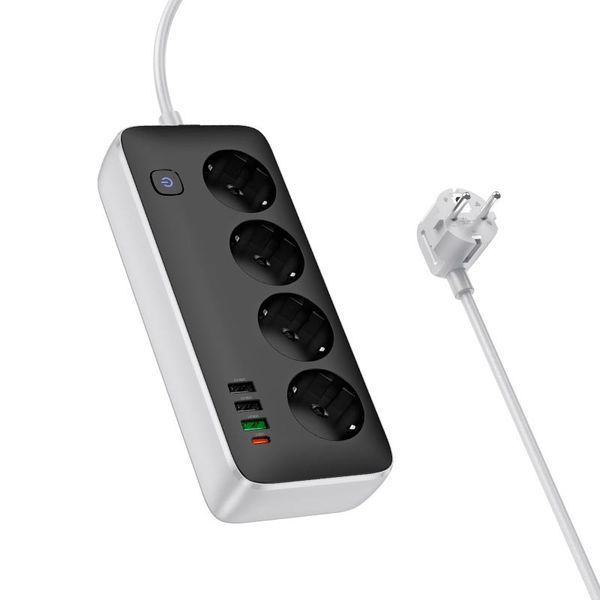 Удлинитель HOCO AC22 USB и Type-C 30W