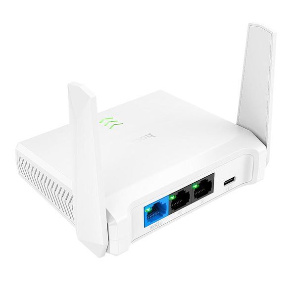 Компактный маршрутизатор HOCO HI36 300Mbps для домашнего использования.
