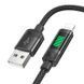 Кабель Hoco U126 Lightning с LED-индикатором