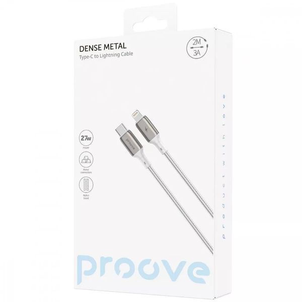 Кабель Proove Dense Metal Type-C to Lightning 27W (2m) для айфона