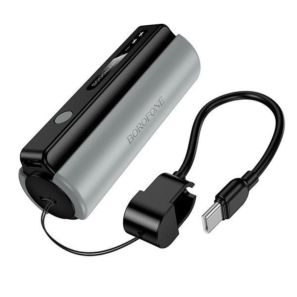 Портативний повербанк BOROFONE Star BJ87 5000mAh Black &ndash; комплект з ремінцем
