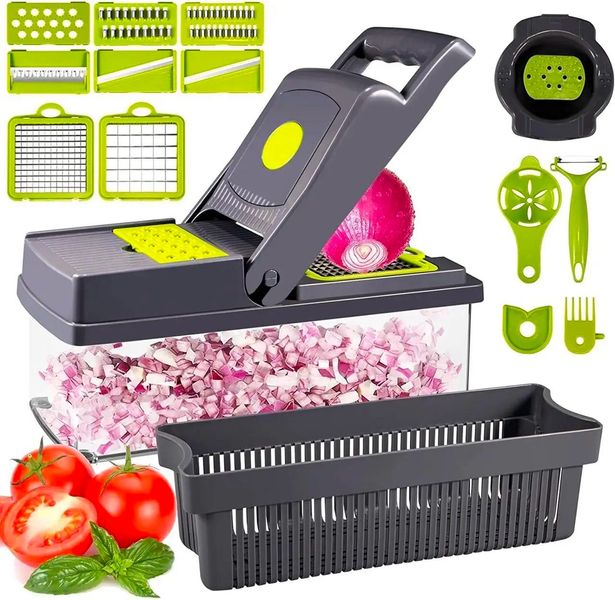 Овощерезка с контейнером Veggie Slicer 14 в 1